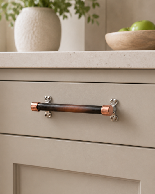 The Burnished Copper End Cap Pull