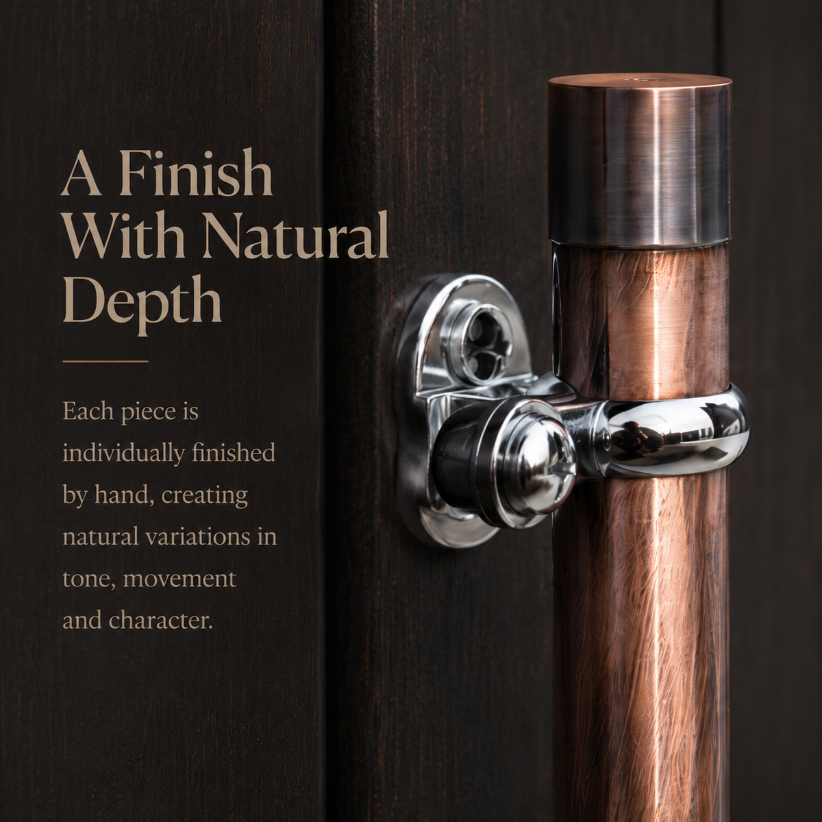 Textured Antique Copper Cabinet Pull
