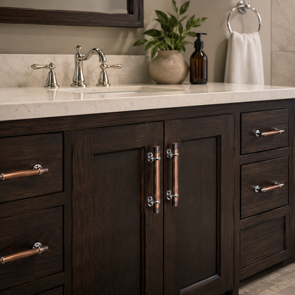 Textured Antique Copper Cabinet Pull