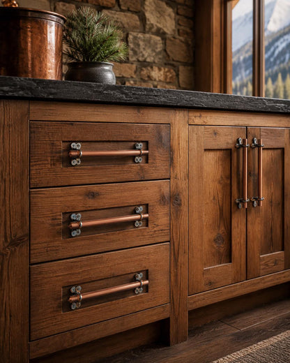 Polished Copper Cabinet Pull